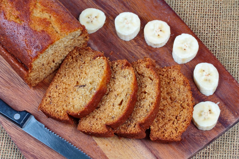 Receita de bolo de banana sem açúcar e sem glúten