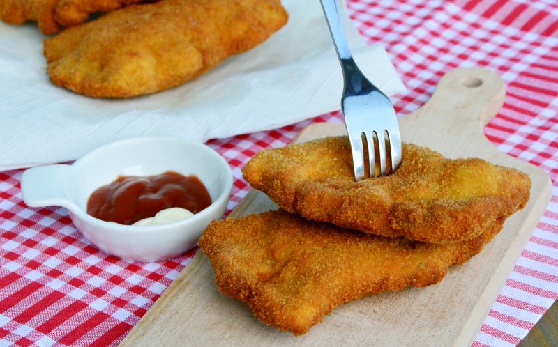 Bife à milanesa sem ovos