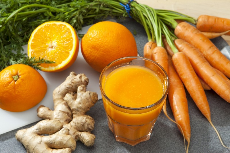 Suco de cenoura com laranja e gengibre - Urbano Alimentos